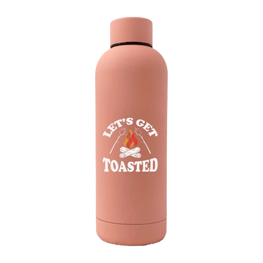 Let's get Toasted 17oz Stainless Rubberized Water Bottle